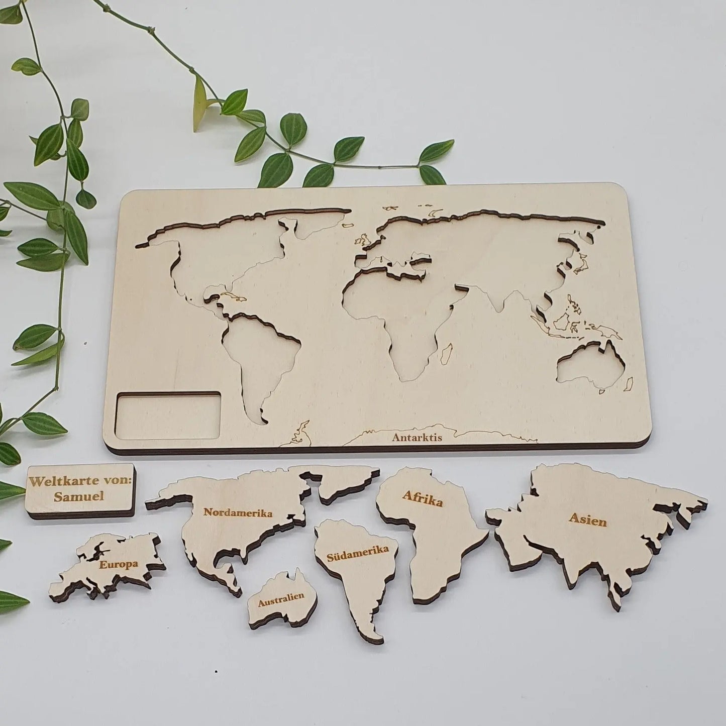 Personalisiertes Kinderpuzzle aus Holz