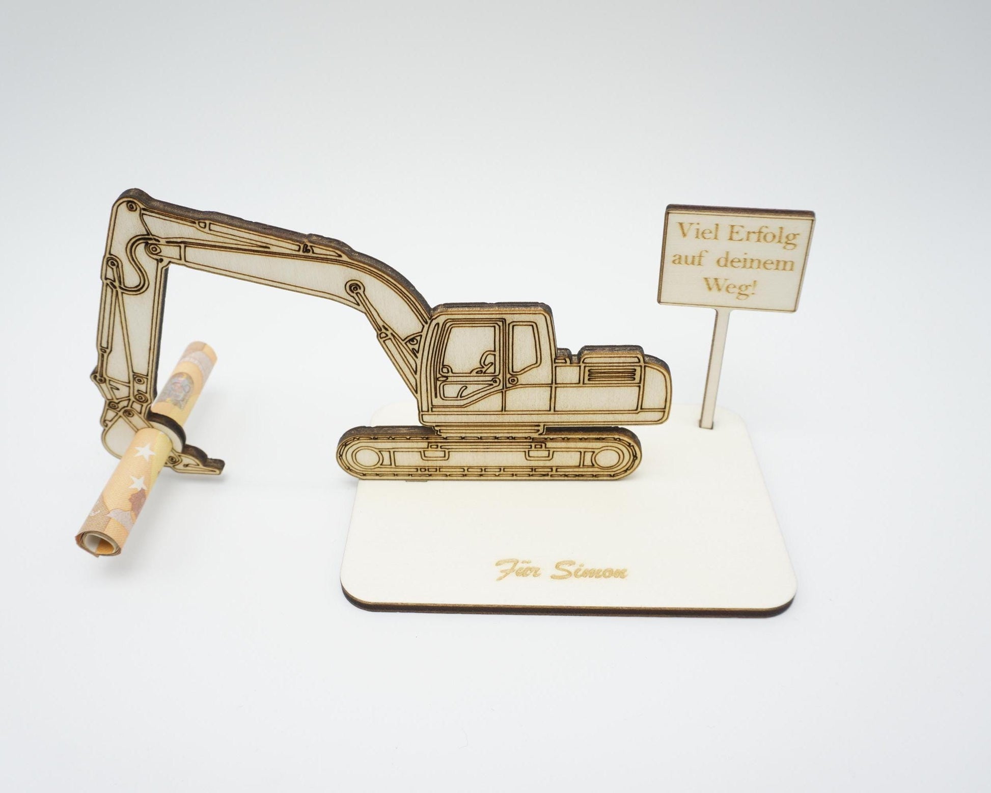 Kreatives Geldgeschenk Holz modern