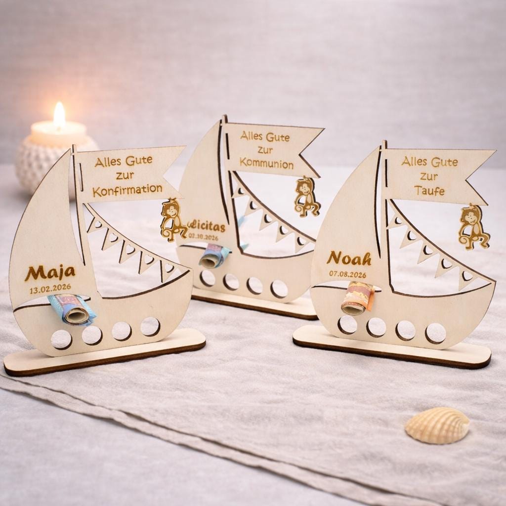 personalisiertes Geschenk Kind Taufe Kommunion Konfirmation