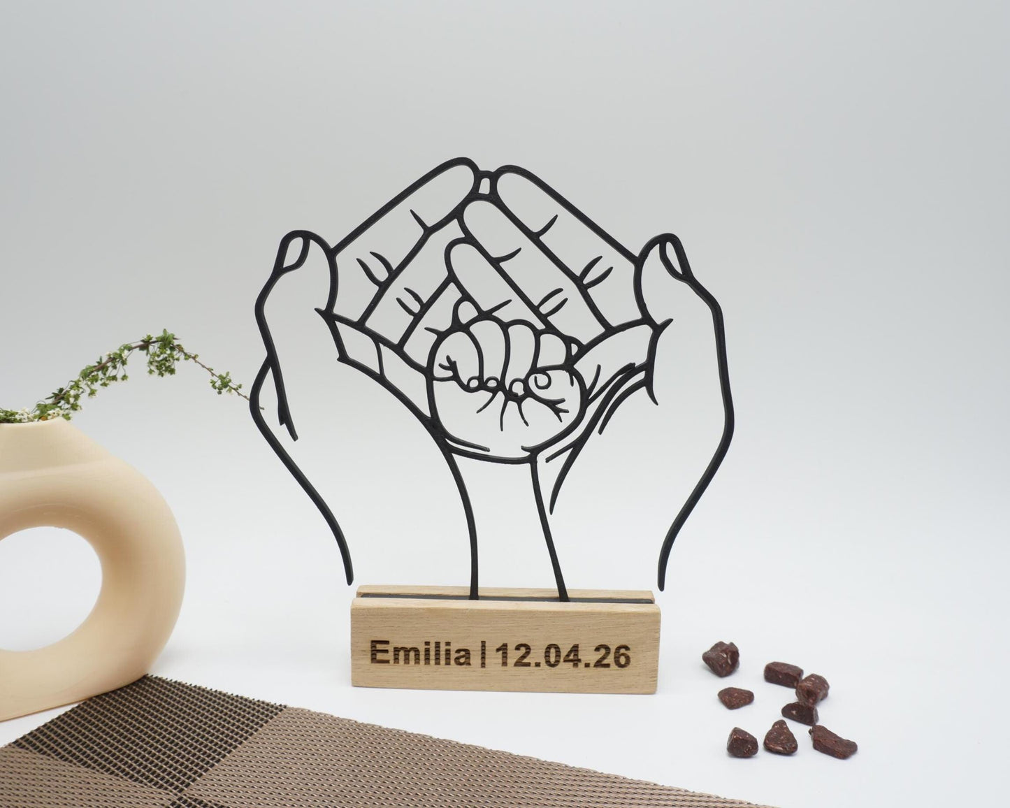 Taufgeschenk Junge Mädchen personalisiert modern