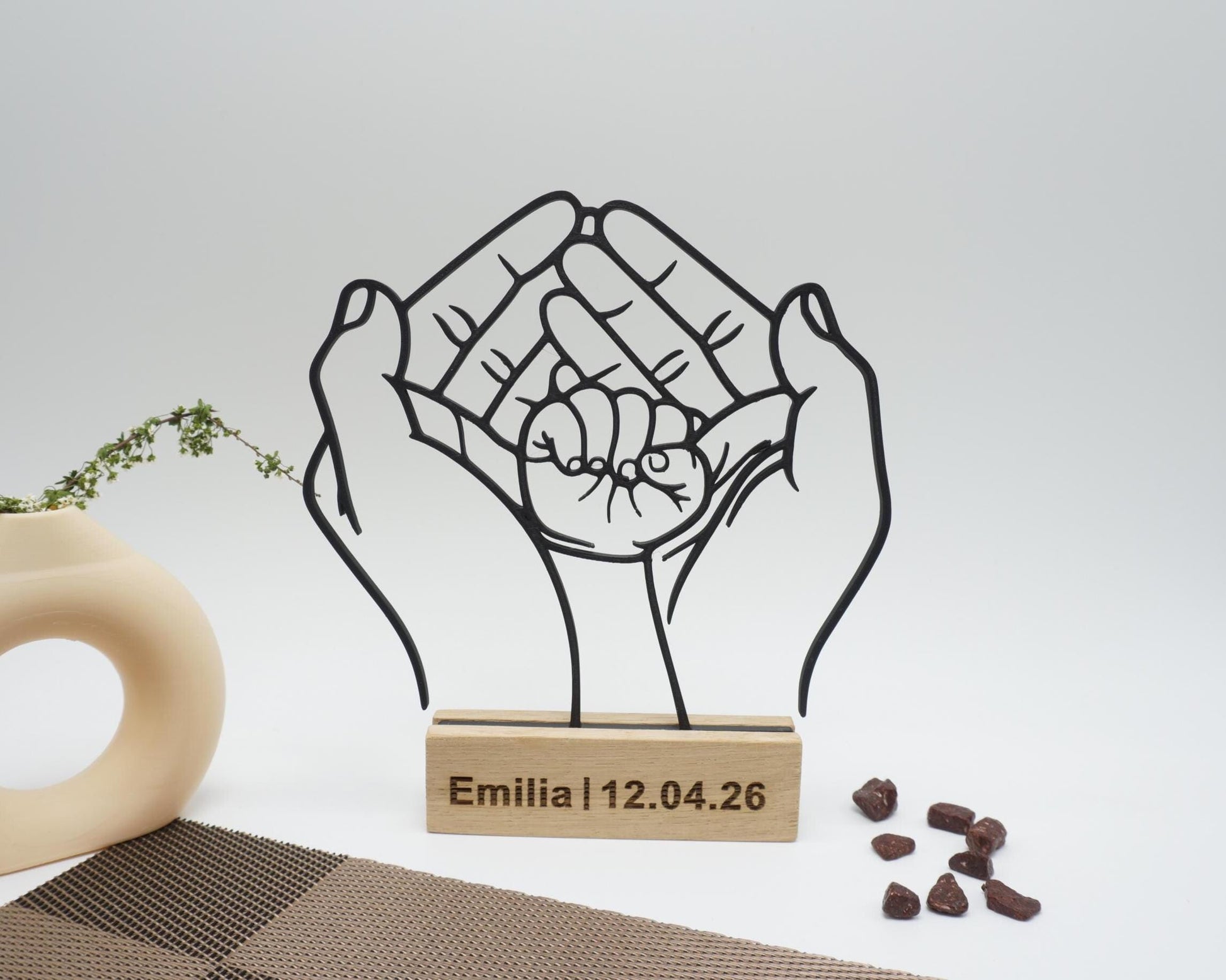 Taufgeschenk Junge Mädchen personalisiert modern