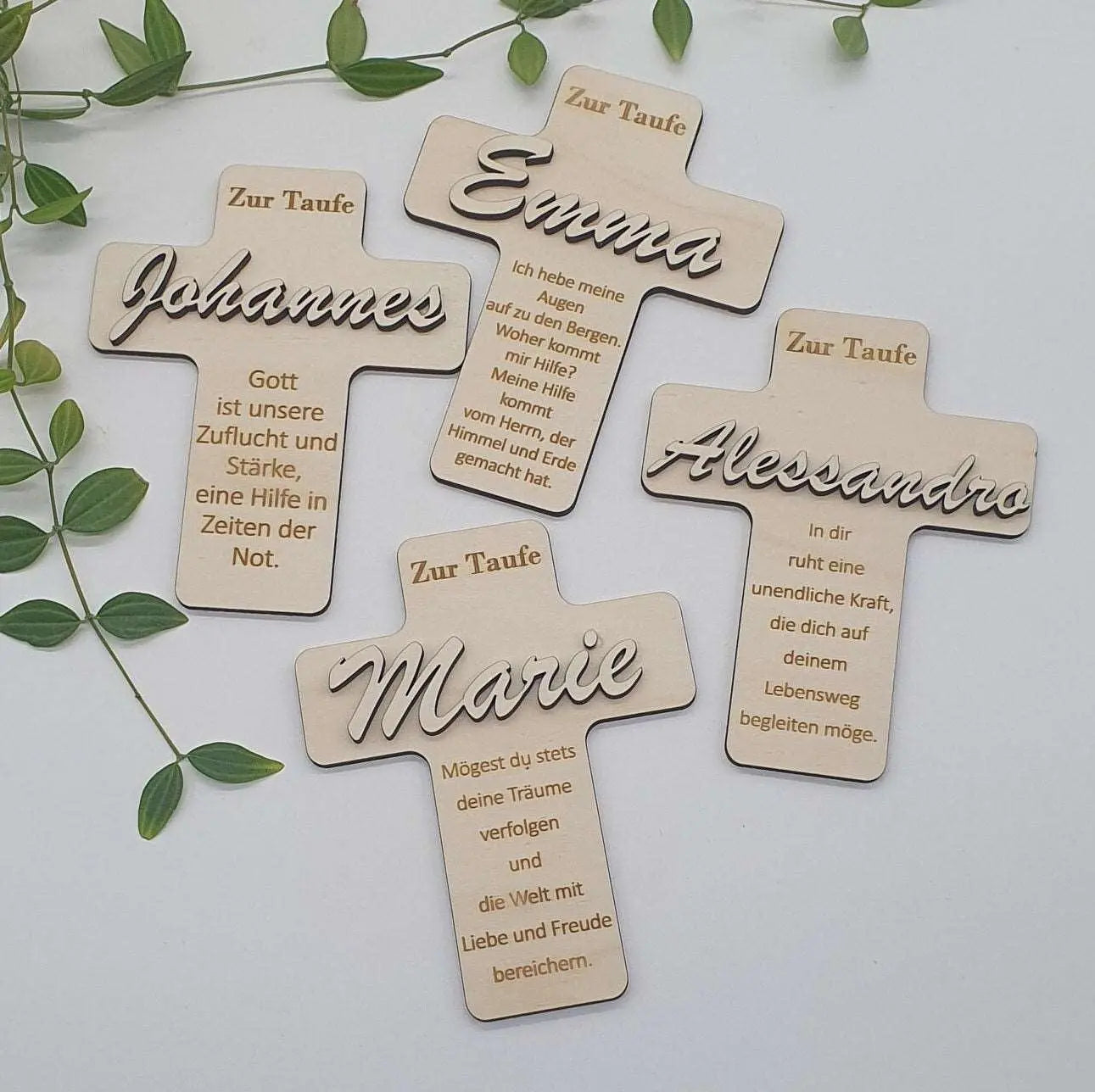 Personalisierbares Taufkreuz