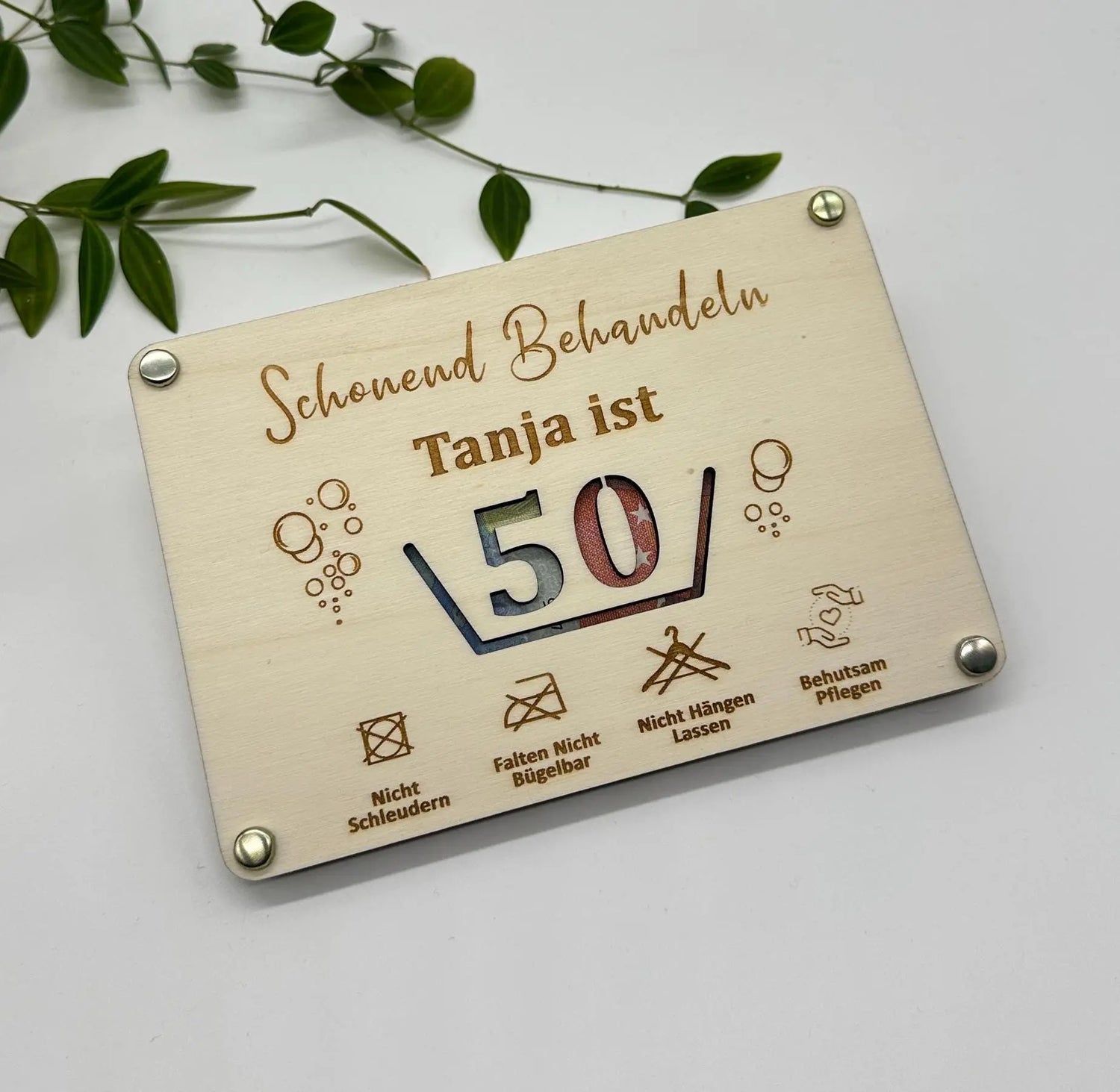 Schonend Behandeln 40 50 60... KreativoBasteln