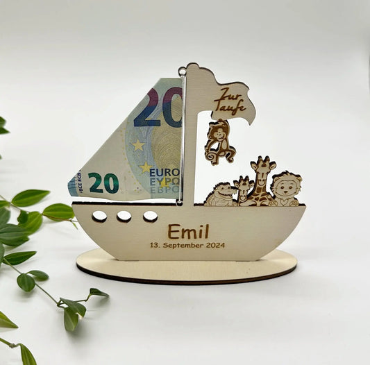 Boot für Taufe, Kommunion, Konfirmation KreativoBasteln