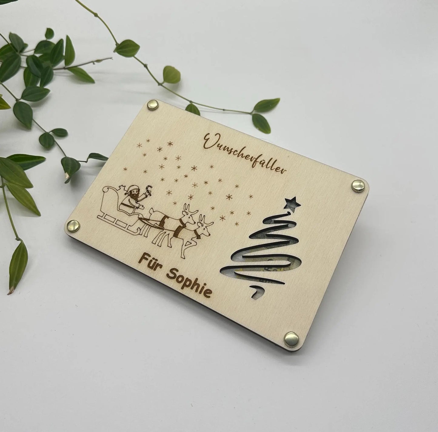 Geschenkidee um Geld zu verschenken - Wunscherfüller KreativoBasteln