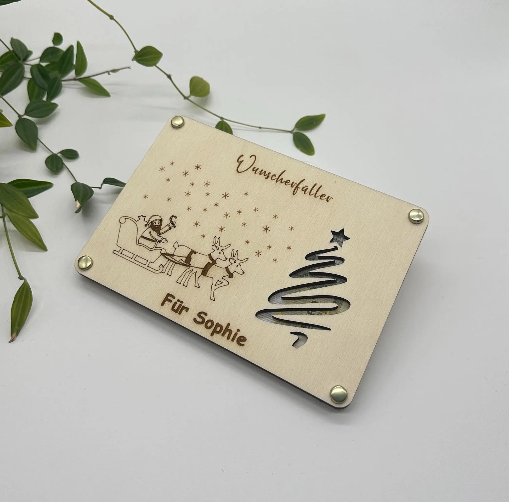 Geschenkidee um Geld zu verschenken - Wunscherfüller KreativoBasteln