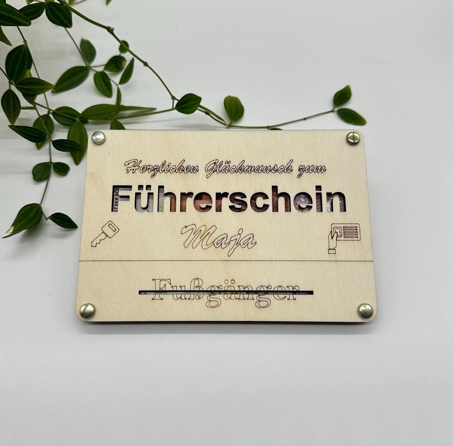 Personalisiertes Geldgeschenk zum Führerschein KreativoBasteln