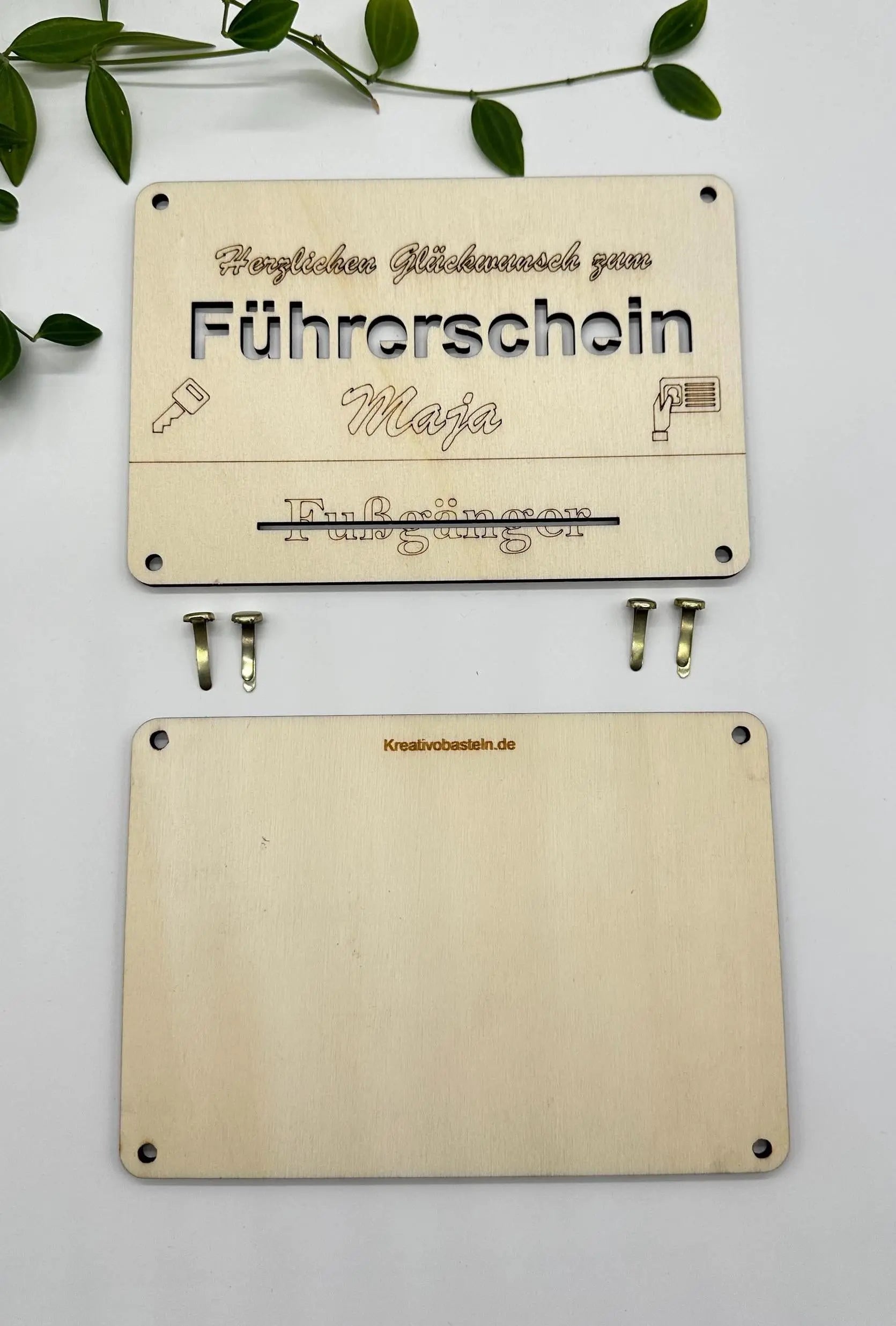 Personalisiertes Geldgeschenk zum Führerschein KreativoBasteln
