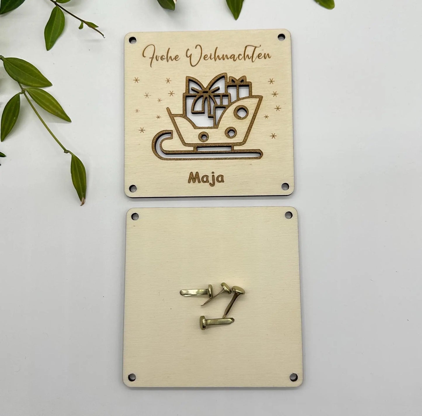 Schlitten mit Geschenken zum personalisieren KreativoBasteln