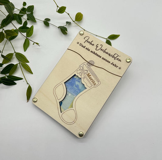 Geschenkidee Strumpf zum personalisieren