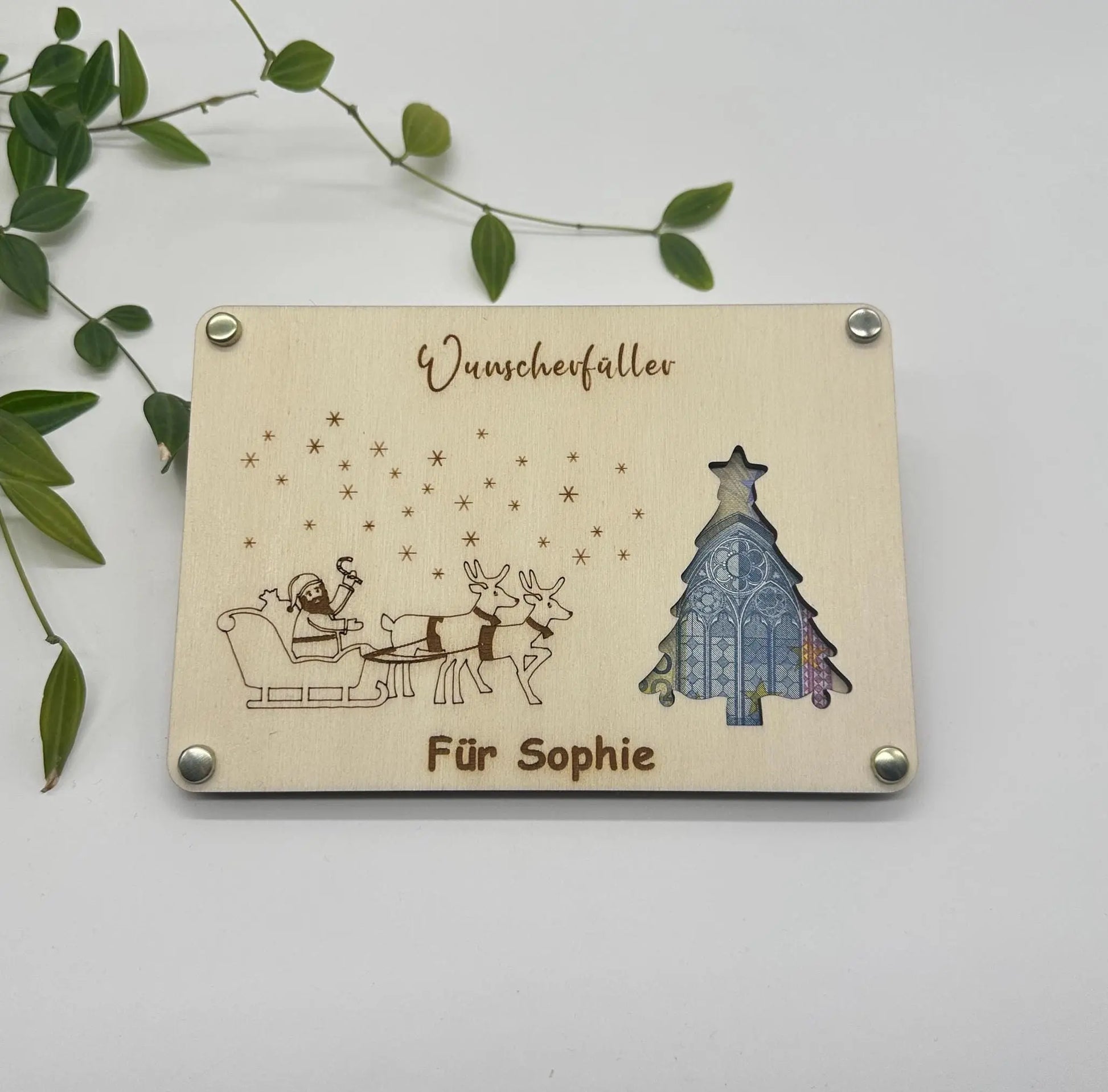 Geschenkidee um Geld zu verschenken - Wunscherfüller KreativoBasteln
