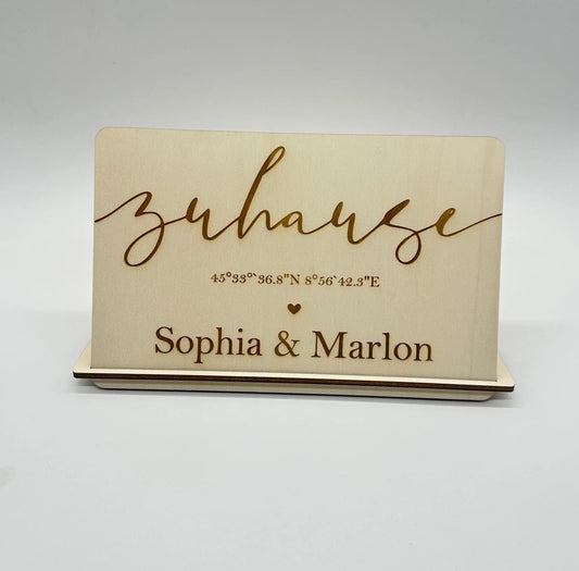 Personalisiertes Geschenk für Zuhause KreativoBasteln