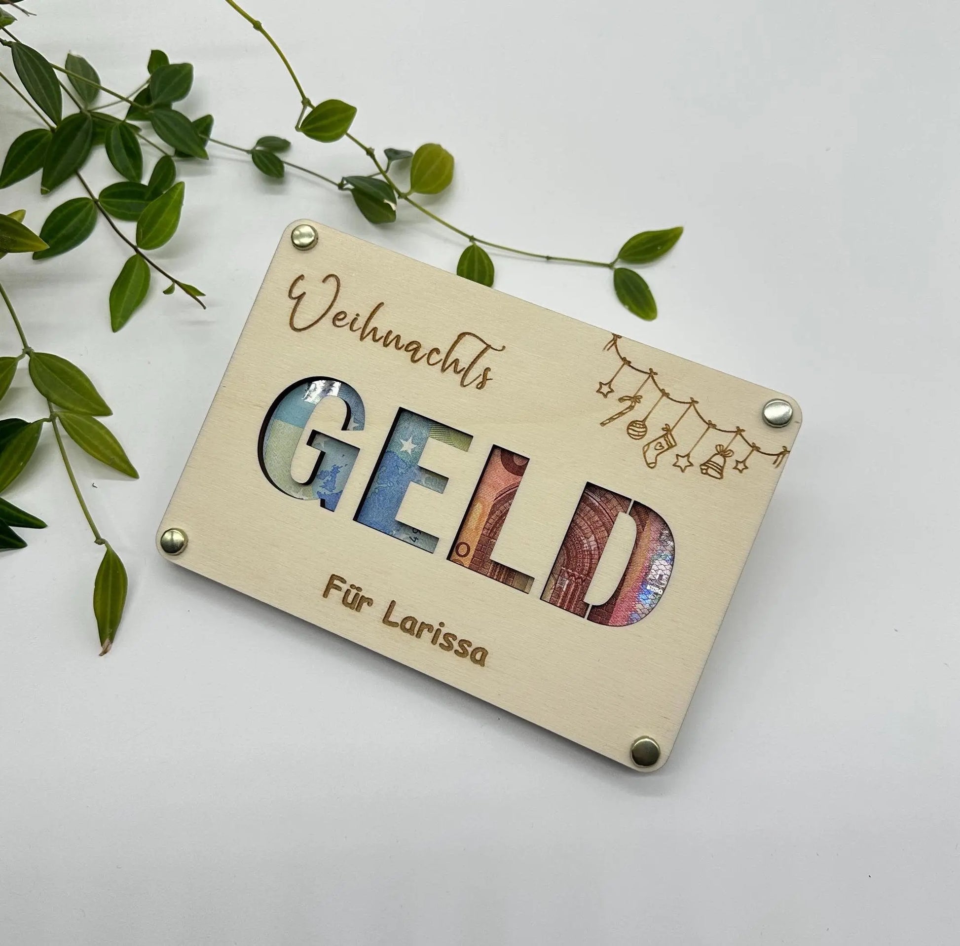 Weihnachtsgeld Geschenkidee zum personalisieren KreativoBasteln