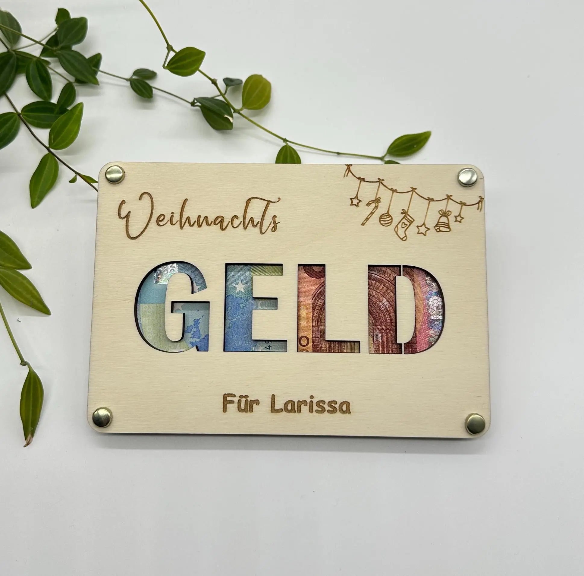 Weihnachtsgeld Geschenkidee zum personalisieren KreativoBasteln