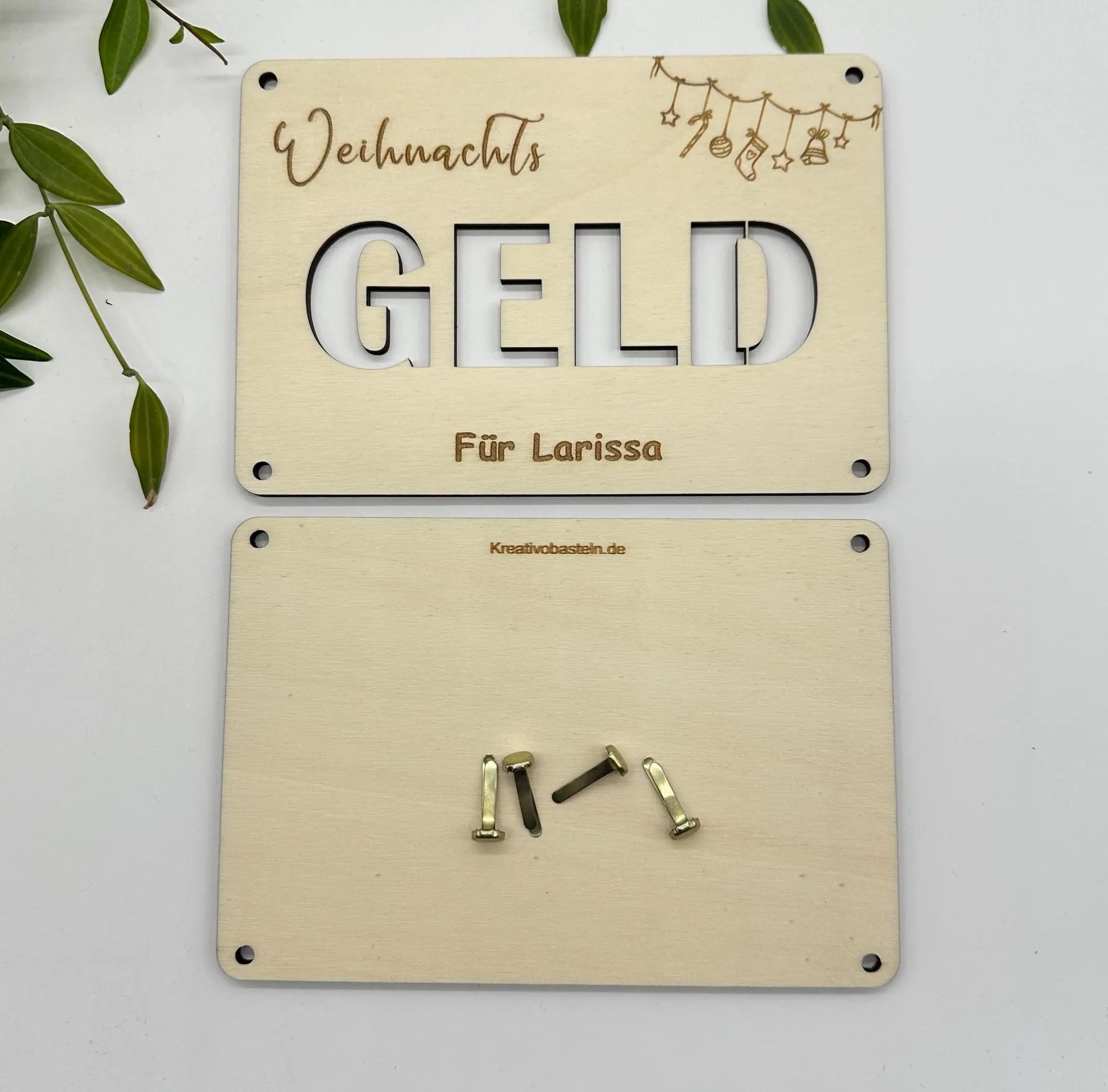 Weihnachtsgeld Geschenkidee zum personalisieren KreativoBasteln