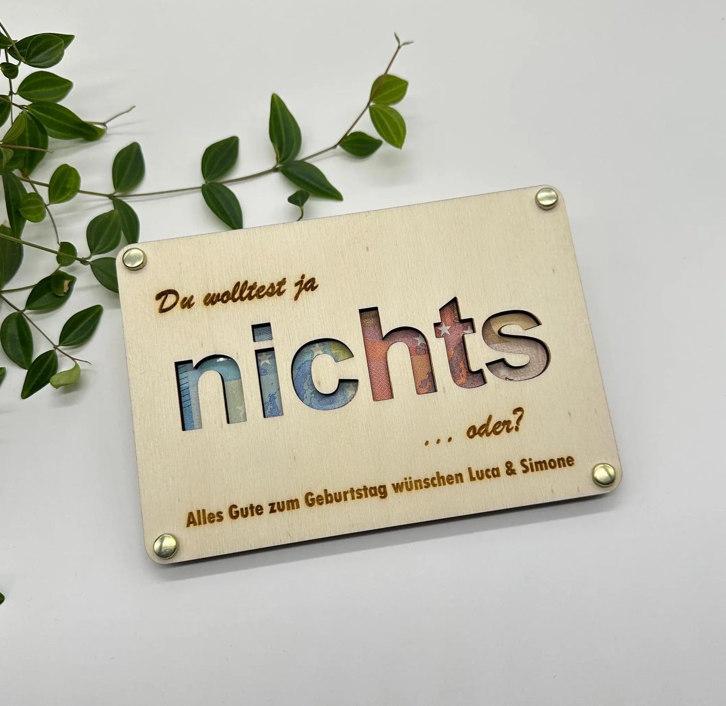 Nichts personalisiert KreativoBasteln