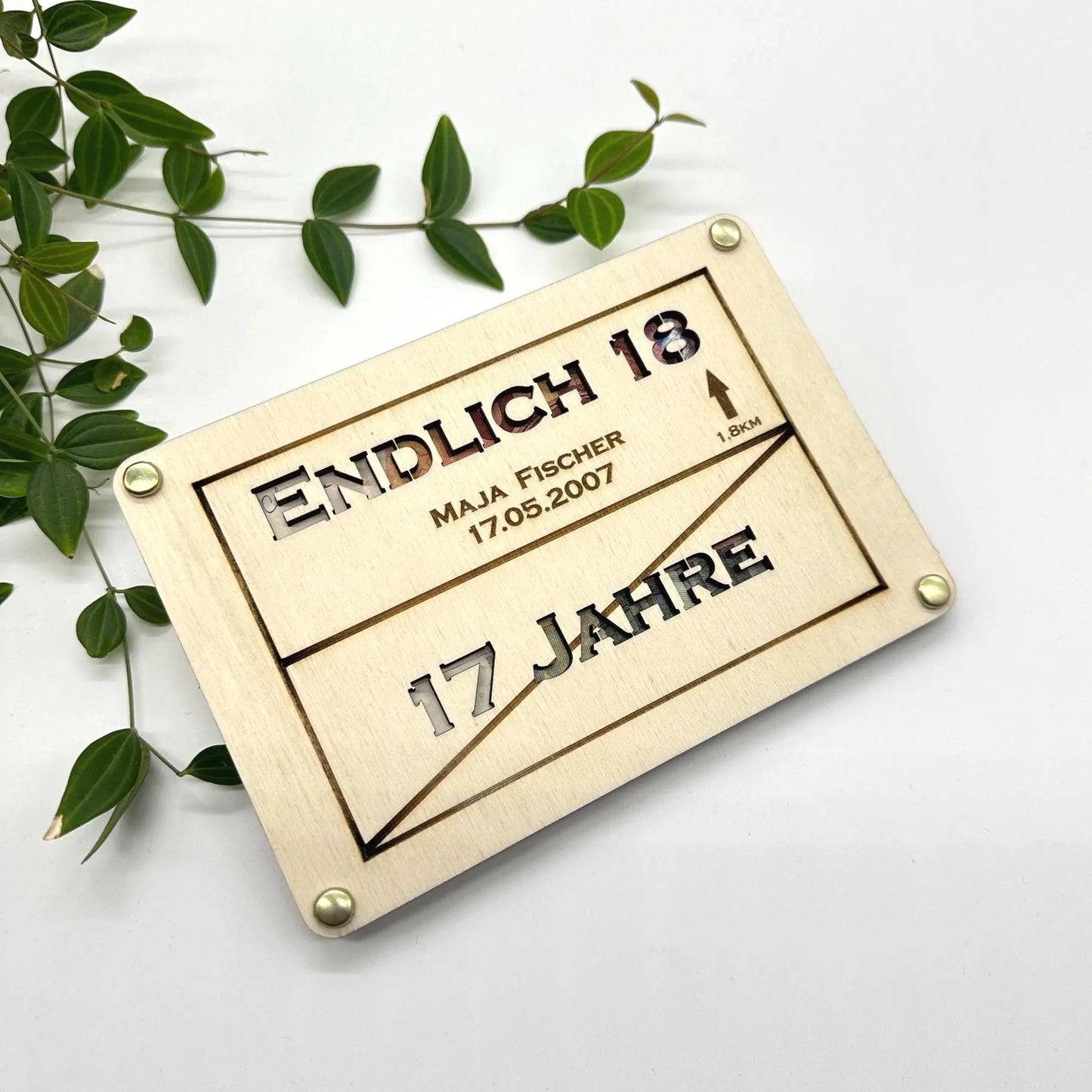 Geschenk zum 18. Geburtstag KreativoBasteln