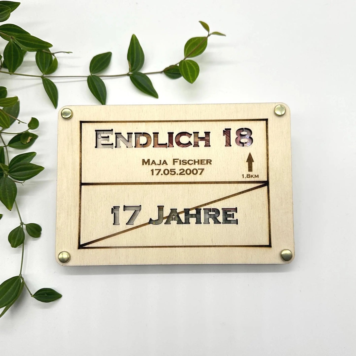 Geschenk zum 18. Geburtstag KreativoBasteln