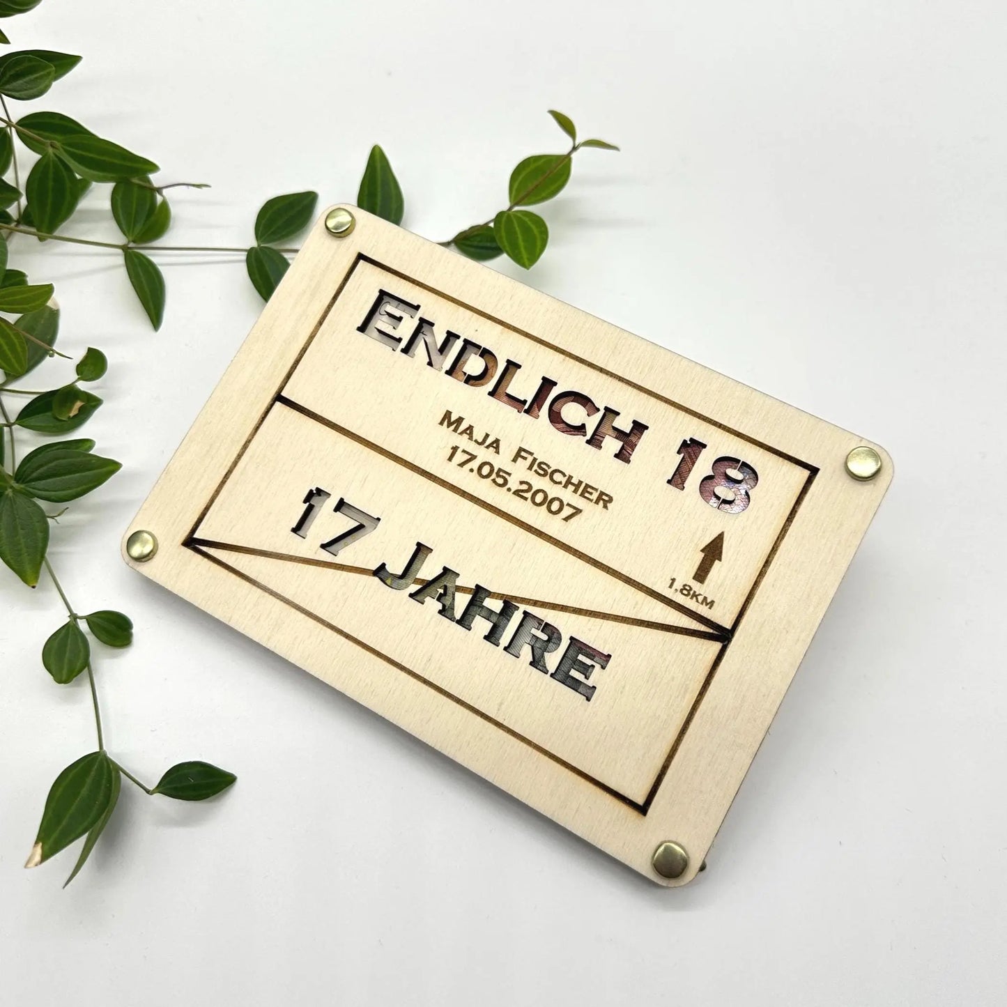 Geschenk zum 18. Geburtstag KreativoBasteln