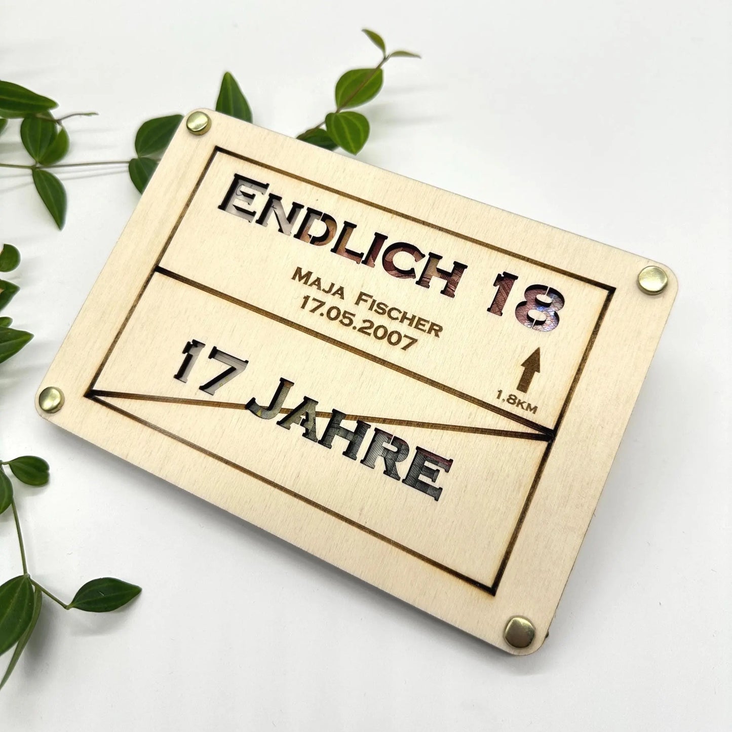 Geschenk zum 18. Geburtstag KreativoBasteln