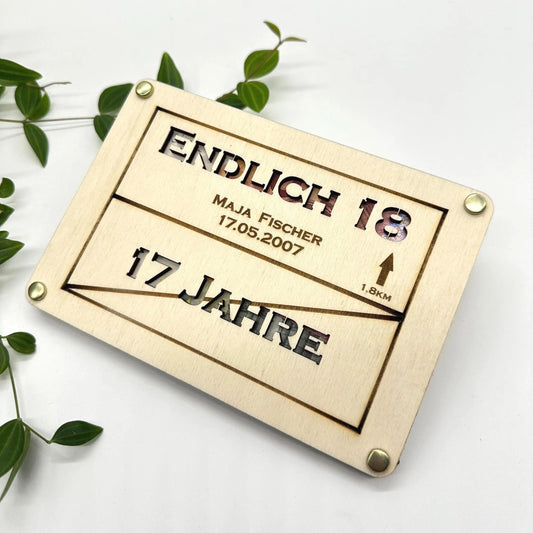 Geschenk zum 18. Geburtstag KreativoBasteln