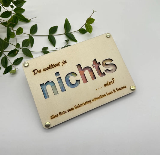 Nichts personalisiert KreativoBasteln