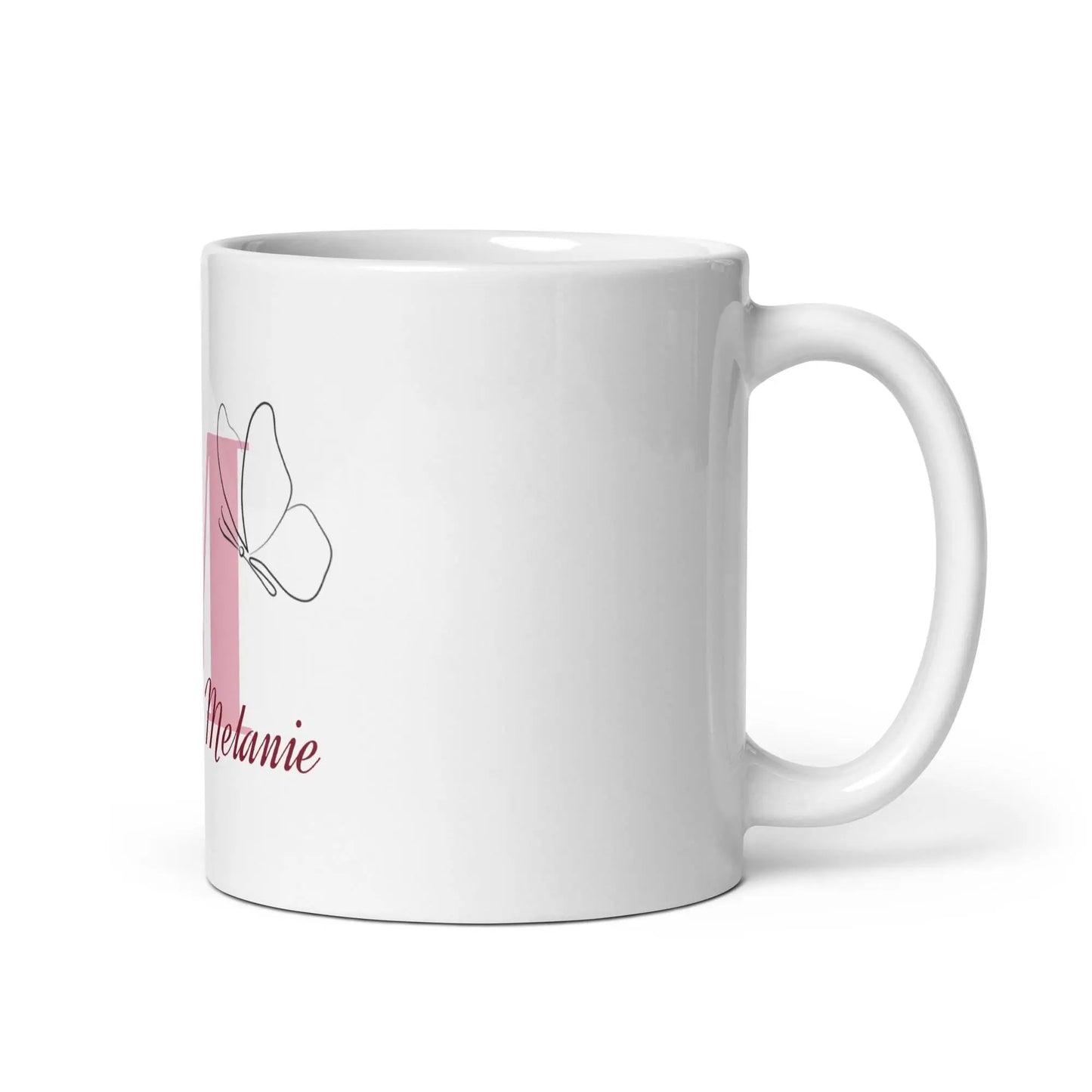 Personalisierte Tasse mit Initial & Name KreativoBasteln