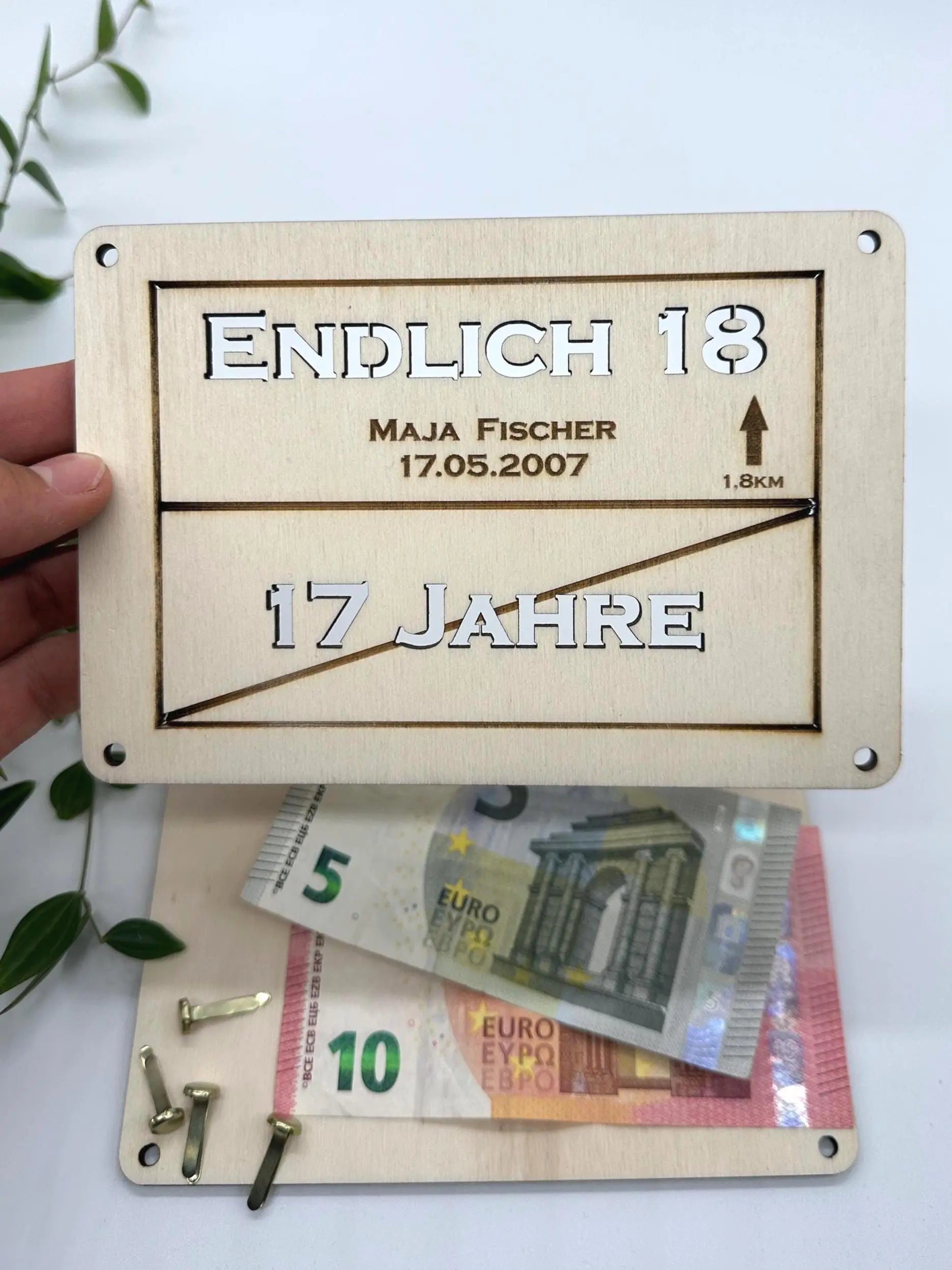 Geschenk zum 18. Geburtstag KreativoBasteln
