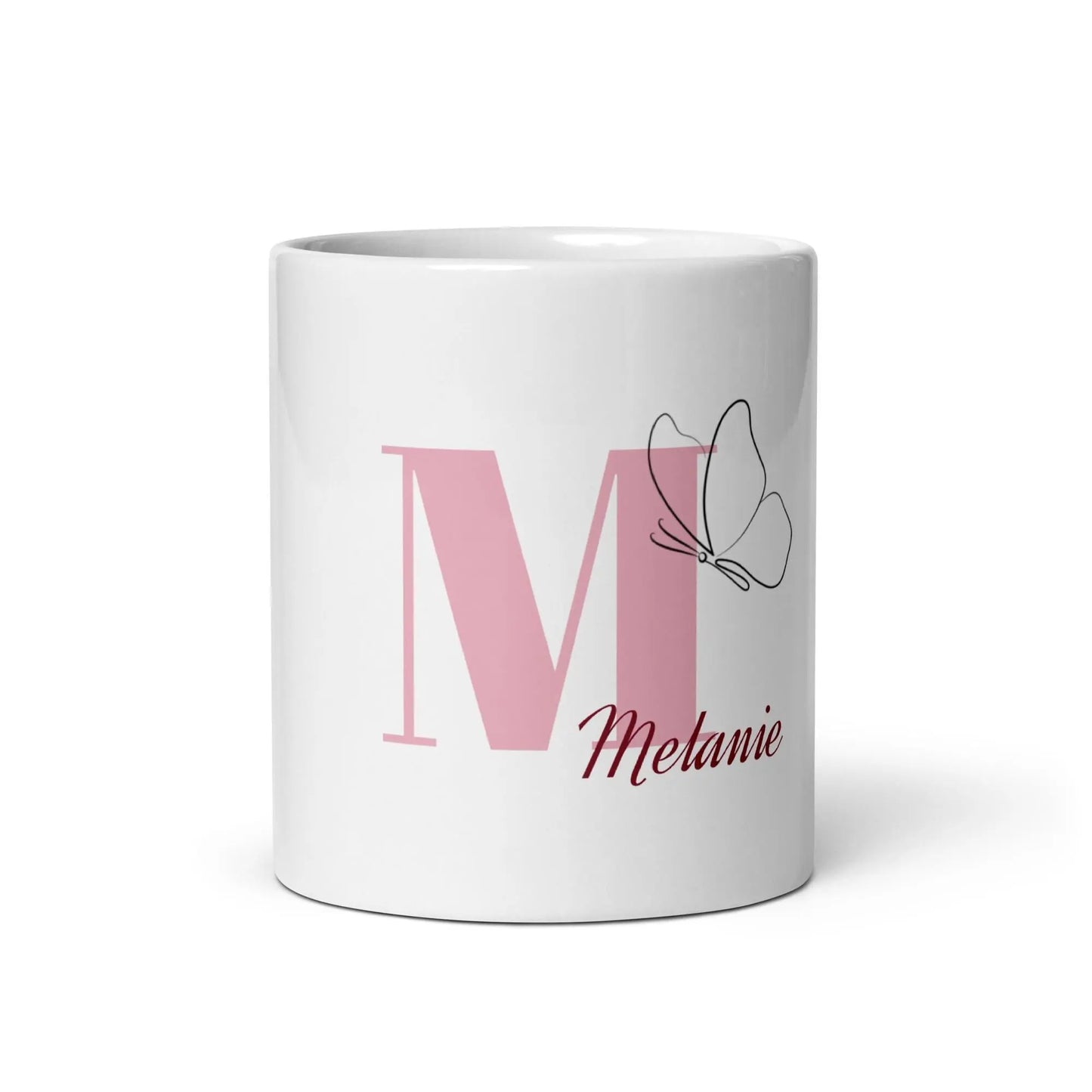 Personalisierte Tasse mit Initial & Name KreativoBasteln