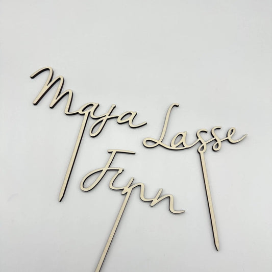 Cake Topper mit Namen KreativoBasteln