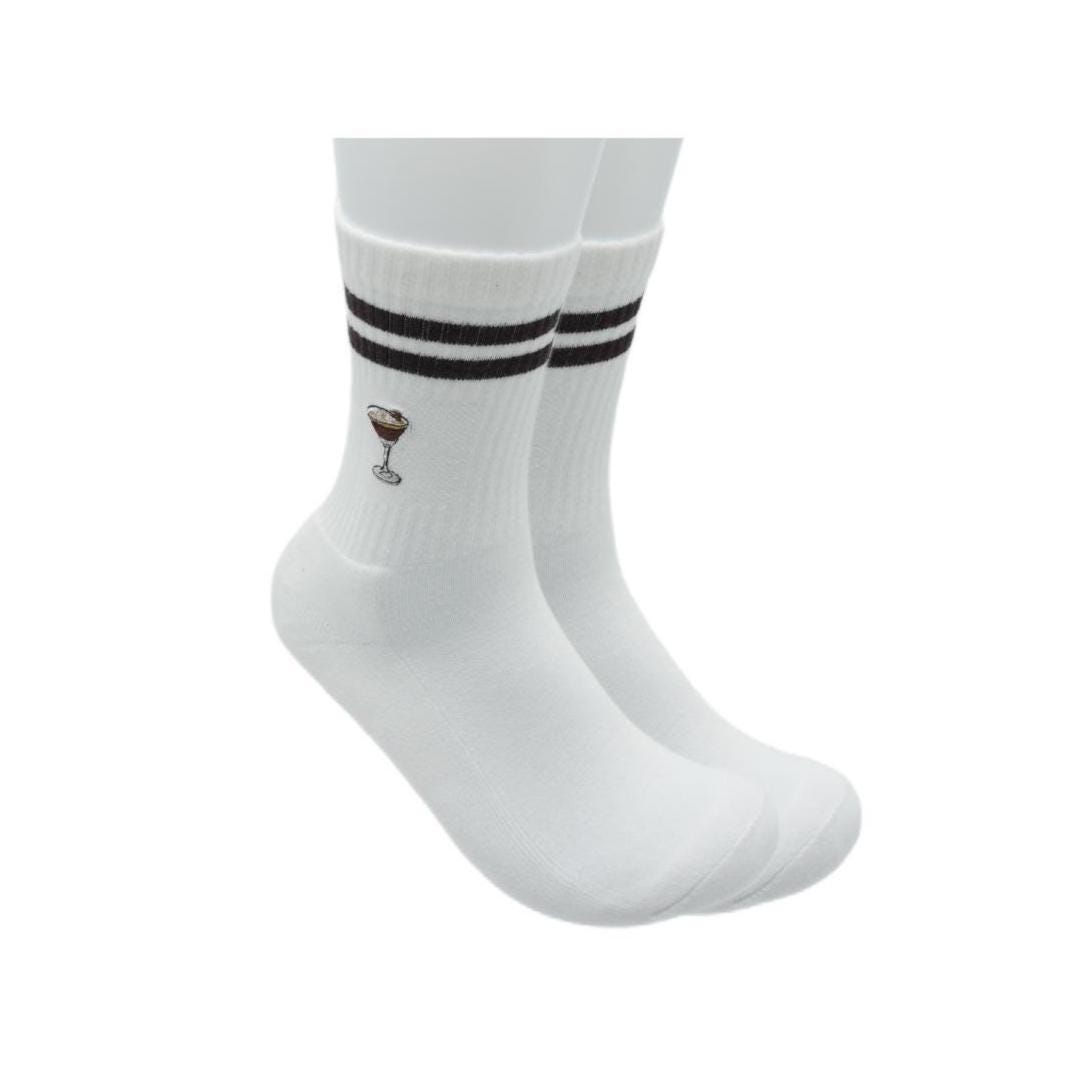 Espresso Martini Socken Damen – Cocktail Socken – Geschenk für Frauen – stylisch & hochwertig – Geburtstagsgeschenk – Bar-Socken – 35–42 KreativoBasteln
