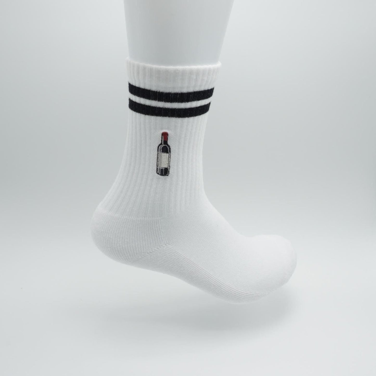 Wein Socken mit Weinflasche KreativoBasteln