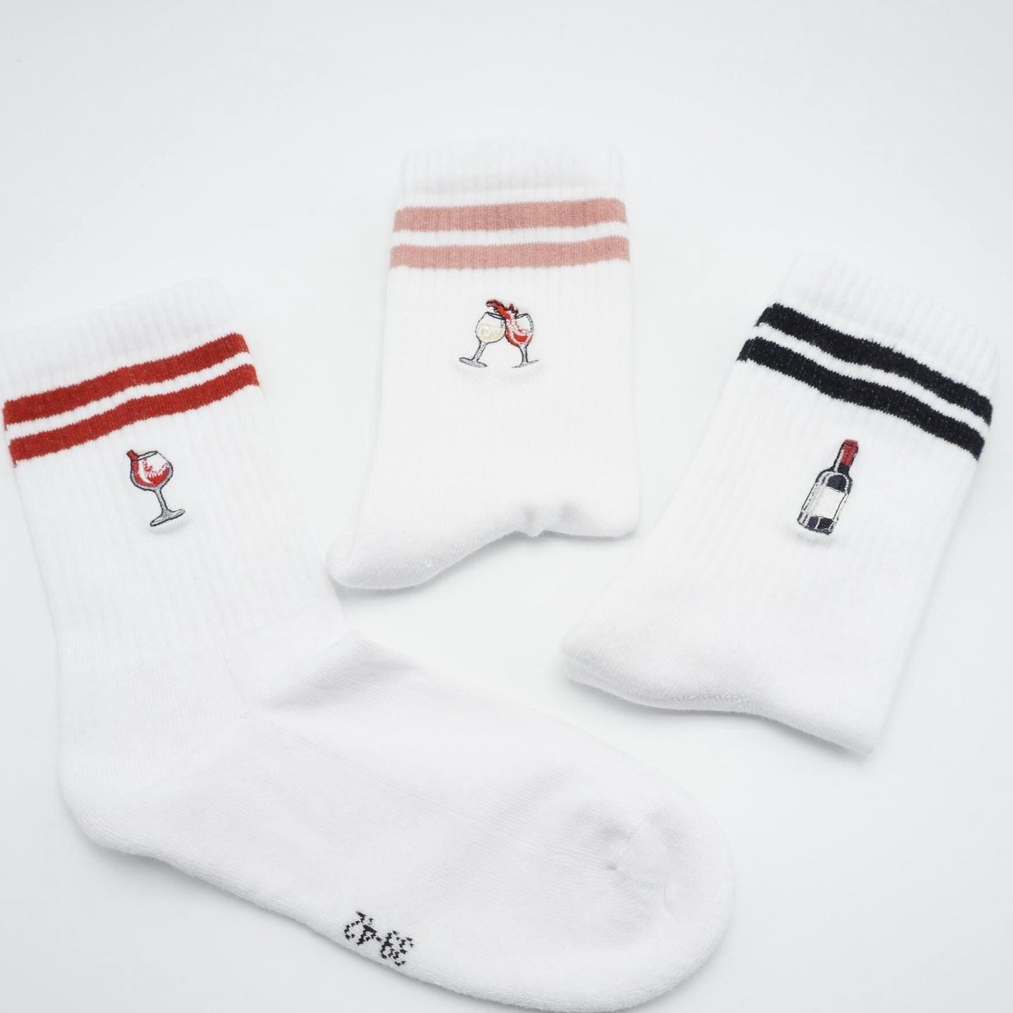 Wein Socken mit Weinflasche KreativoBasteln