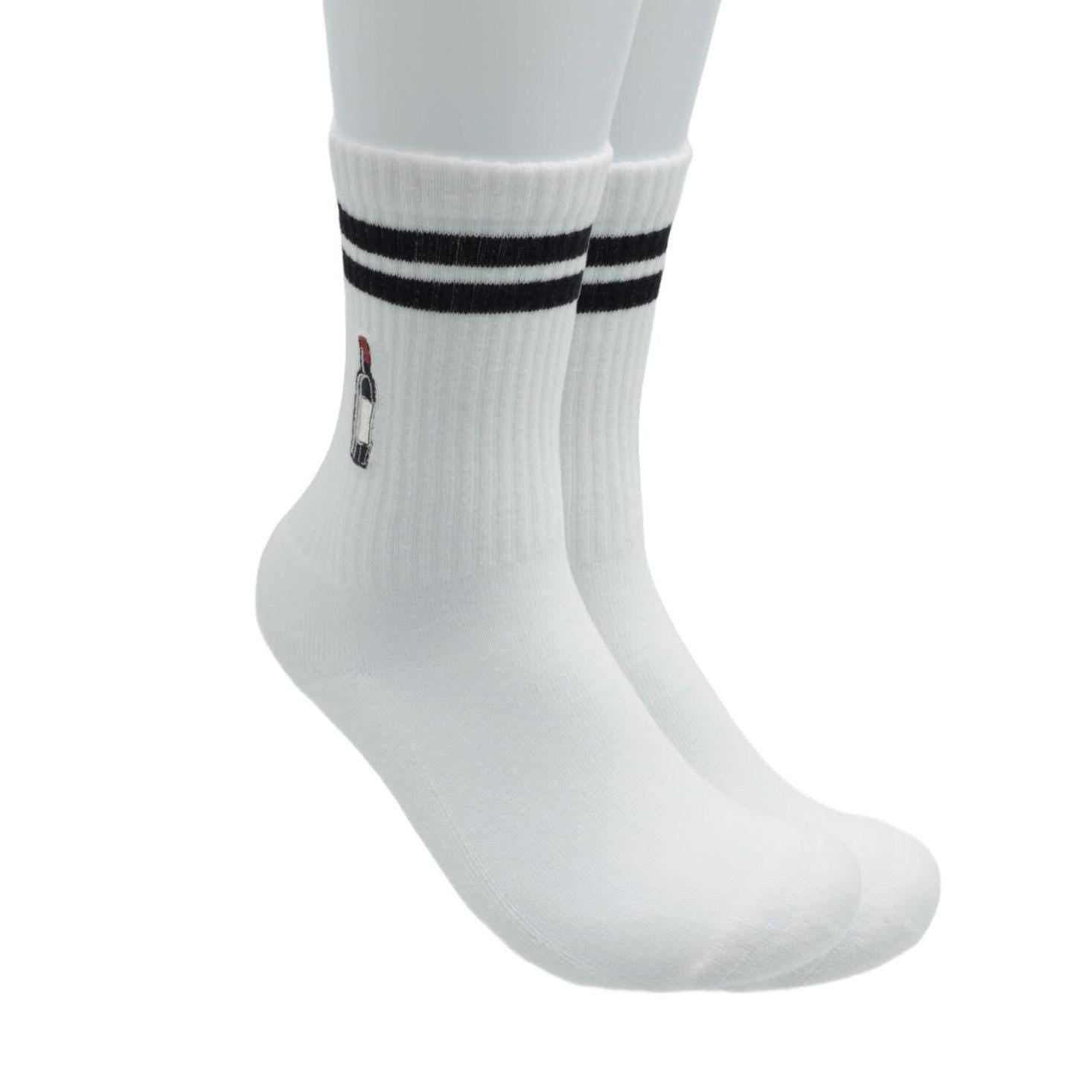 Wein Socken mit Weinflasche KreativoBasteln