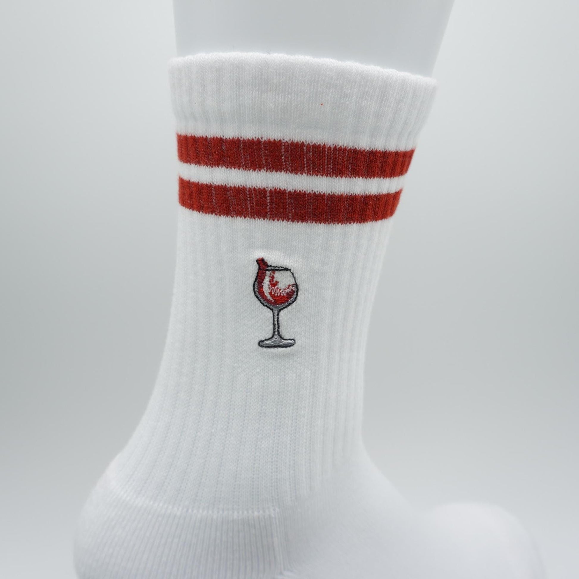 Wein Socken mit Rotweinglas KreativoBasteln