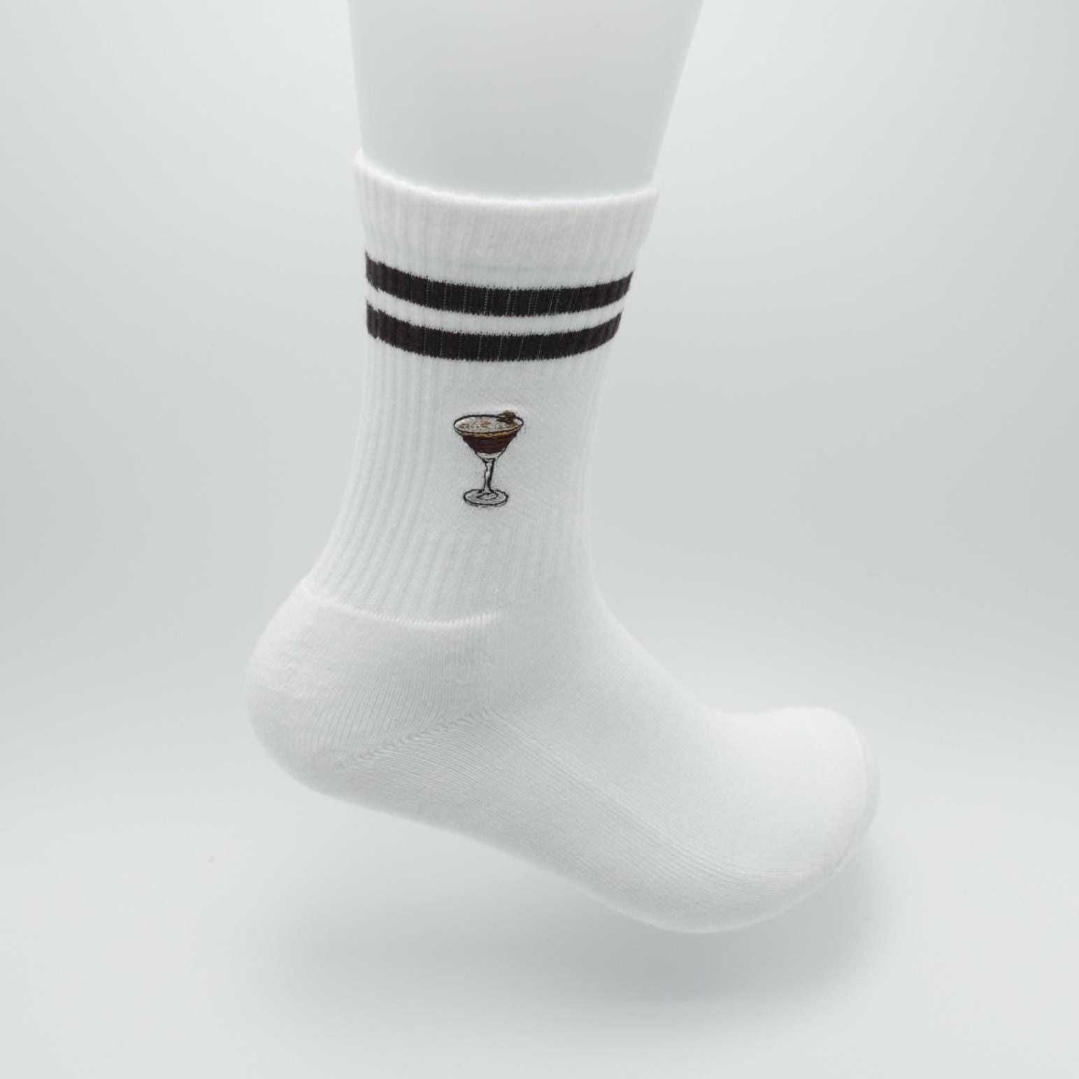 Espresso Martini Socken Damen – Cocktail Socken – Geschenk für Frauen – stylisch & hochwertig – Geburtstagsgeschenk – Bar-Socken – 35–42 KreativoBasteln