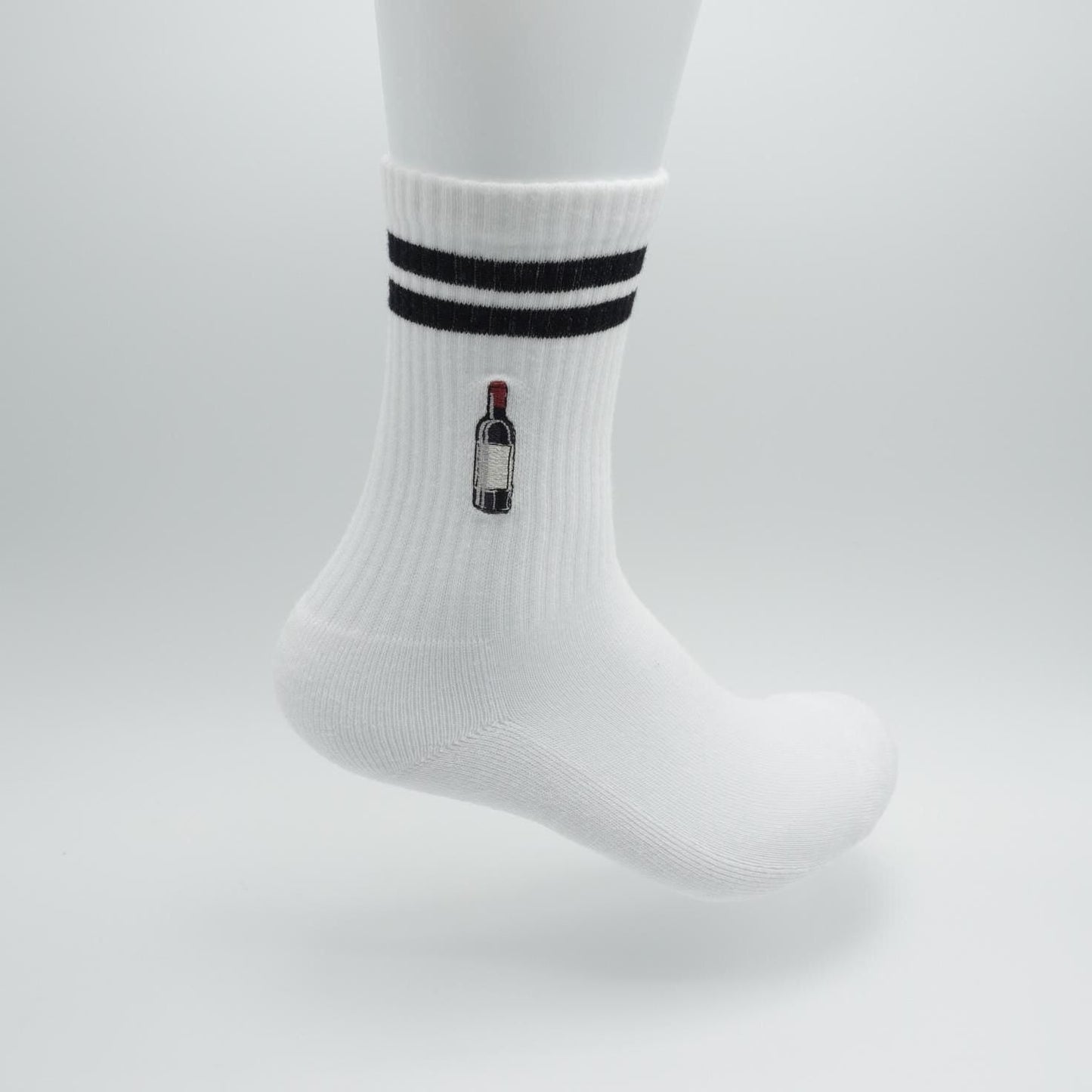 Wein Socken mit Weinflasche KreativoBasteln
