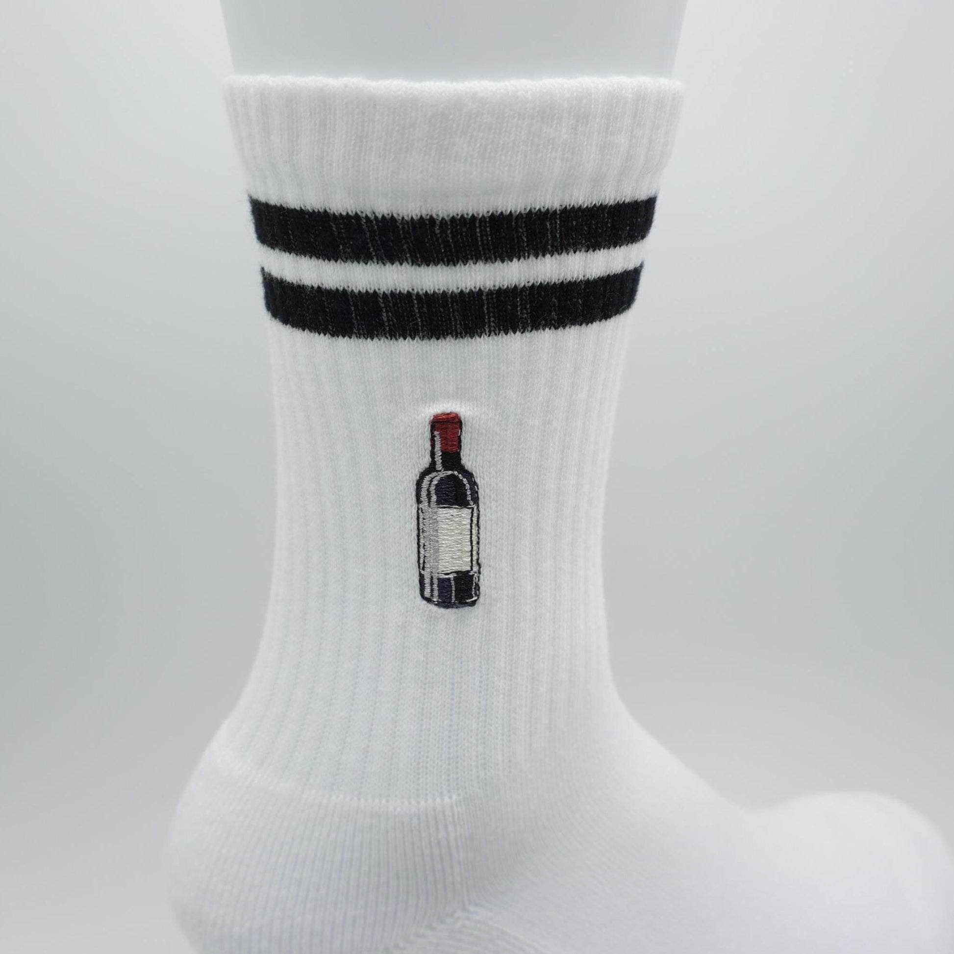 Wein Socken mit Weinflasche KreativoBasteln