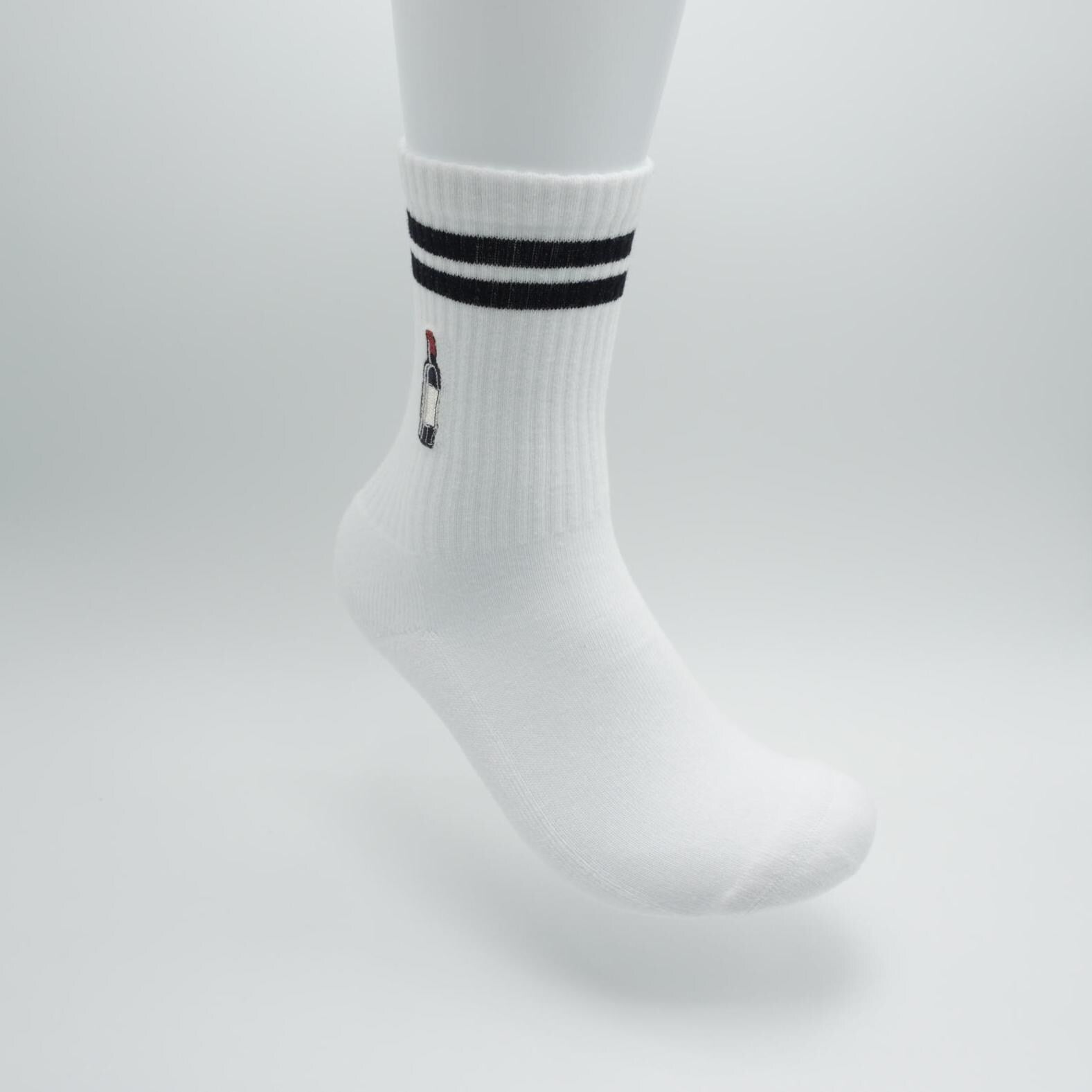 Wein Socken mit Weinflasche KreativoBasteln