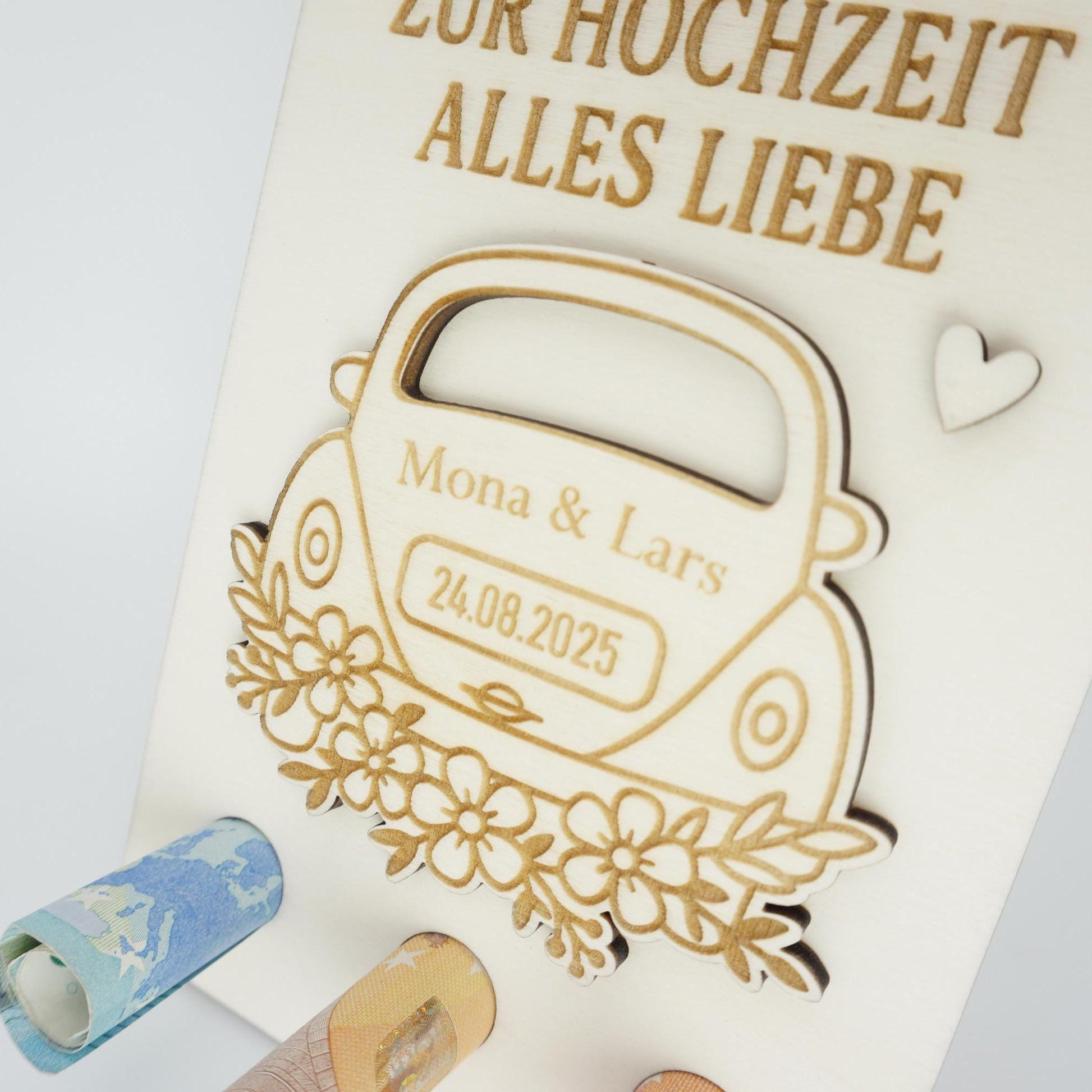 Geldgeschenk zur Hochzeit KreativoBasteln
