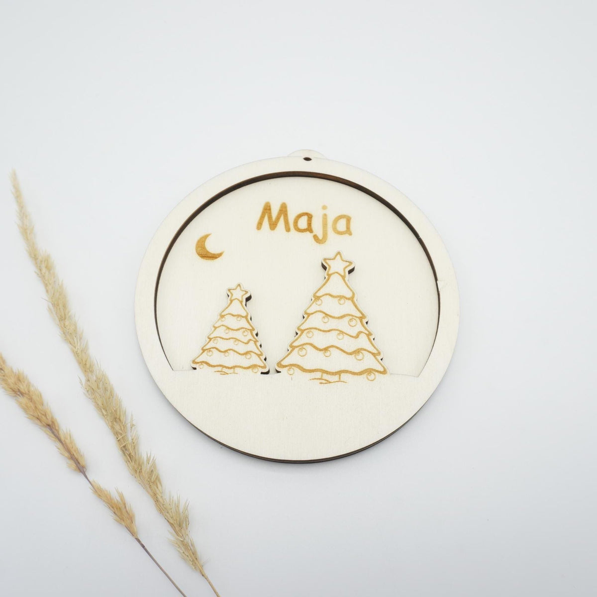 Weihnachtsanhänger mit Namen – 6 Motive