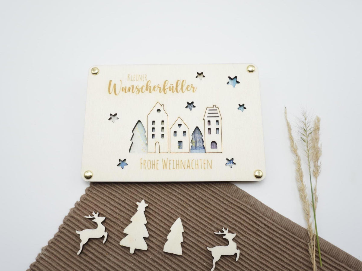 Weihnachts-Wunscherfüller aus Holz – Weihnachtsdorf