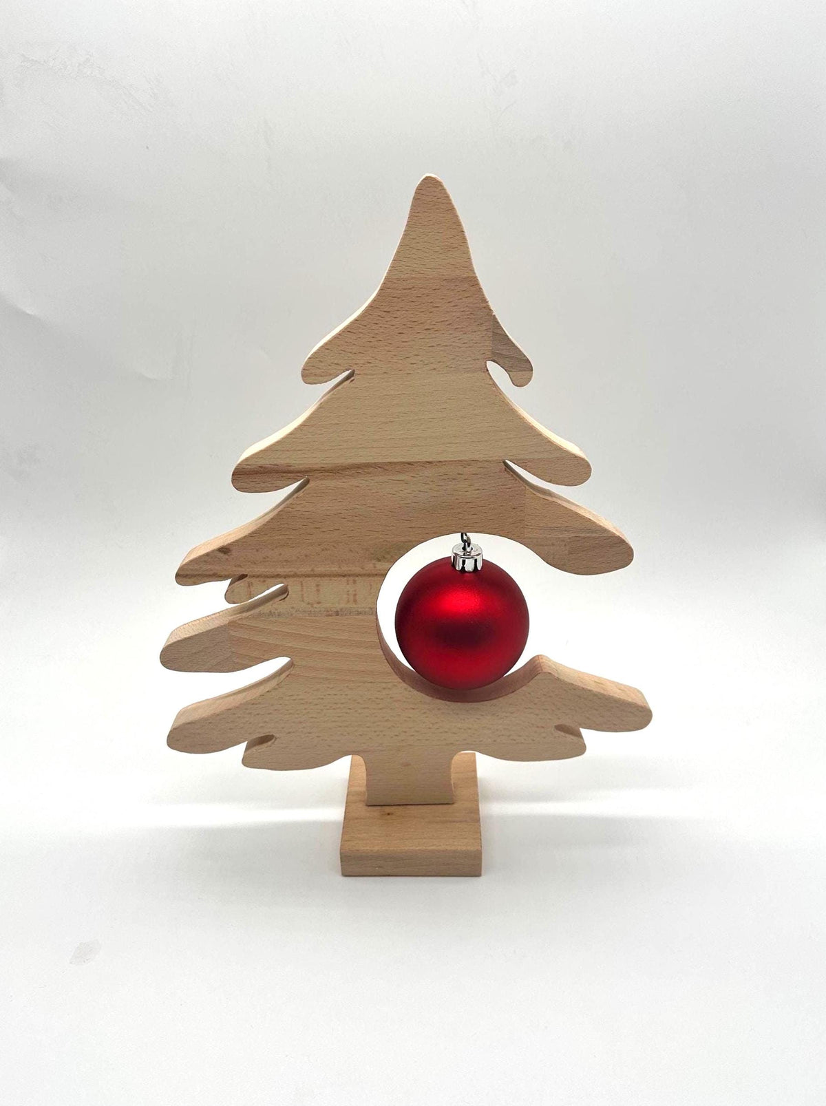 Tannenbaum aus Buchenholz