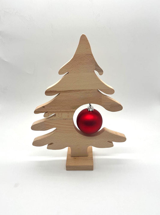 Tannenbaum aus Buchenholz