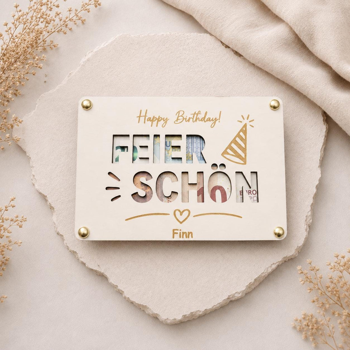 Geldgeschenk zum Geburtstag – 4 Motive