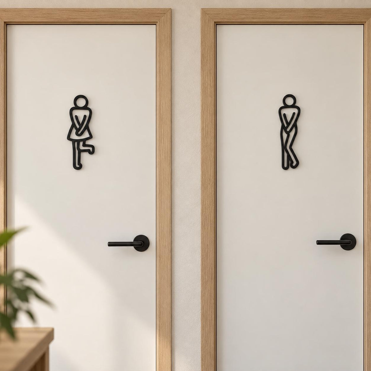 Toilettenschilder Mann & Frau