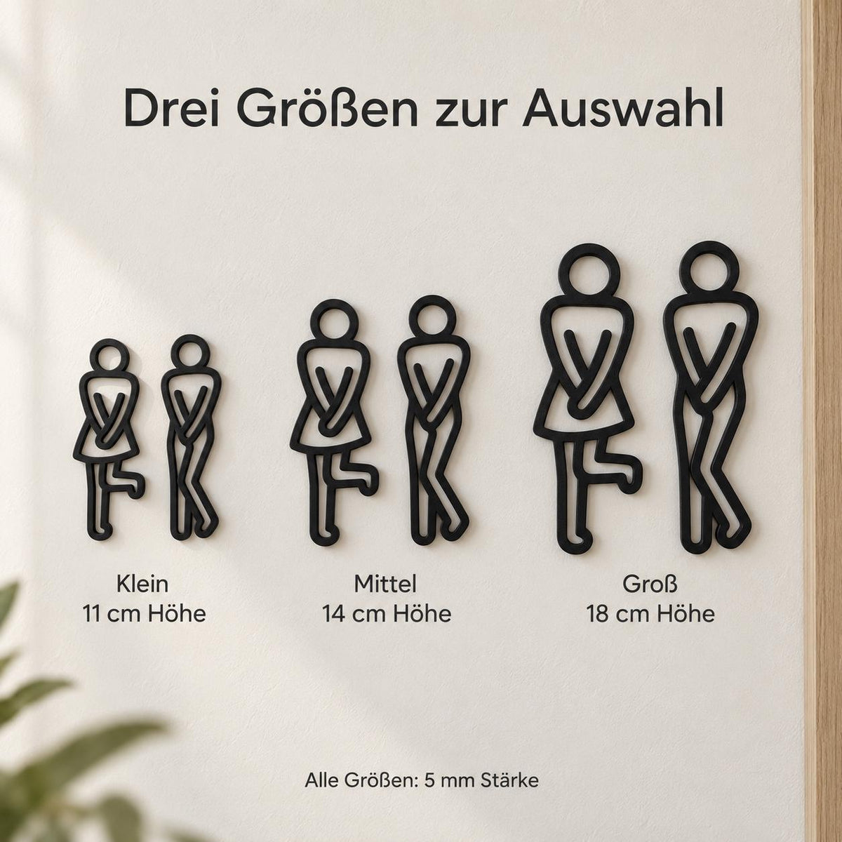 Toilettenschilder Mann & Frau