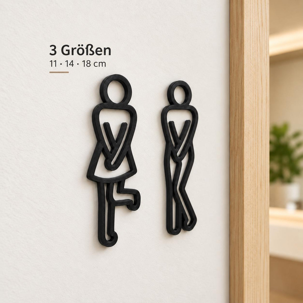 Toilettenschilder Mann & Frau