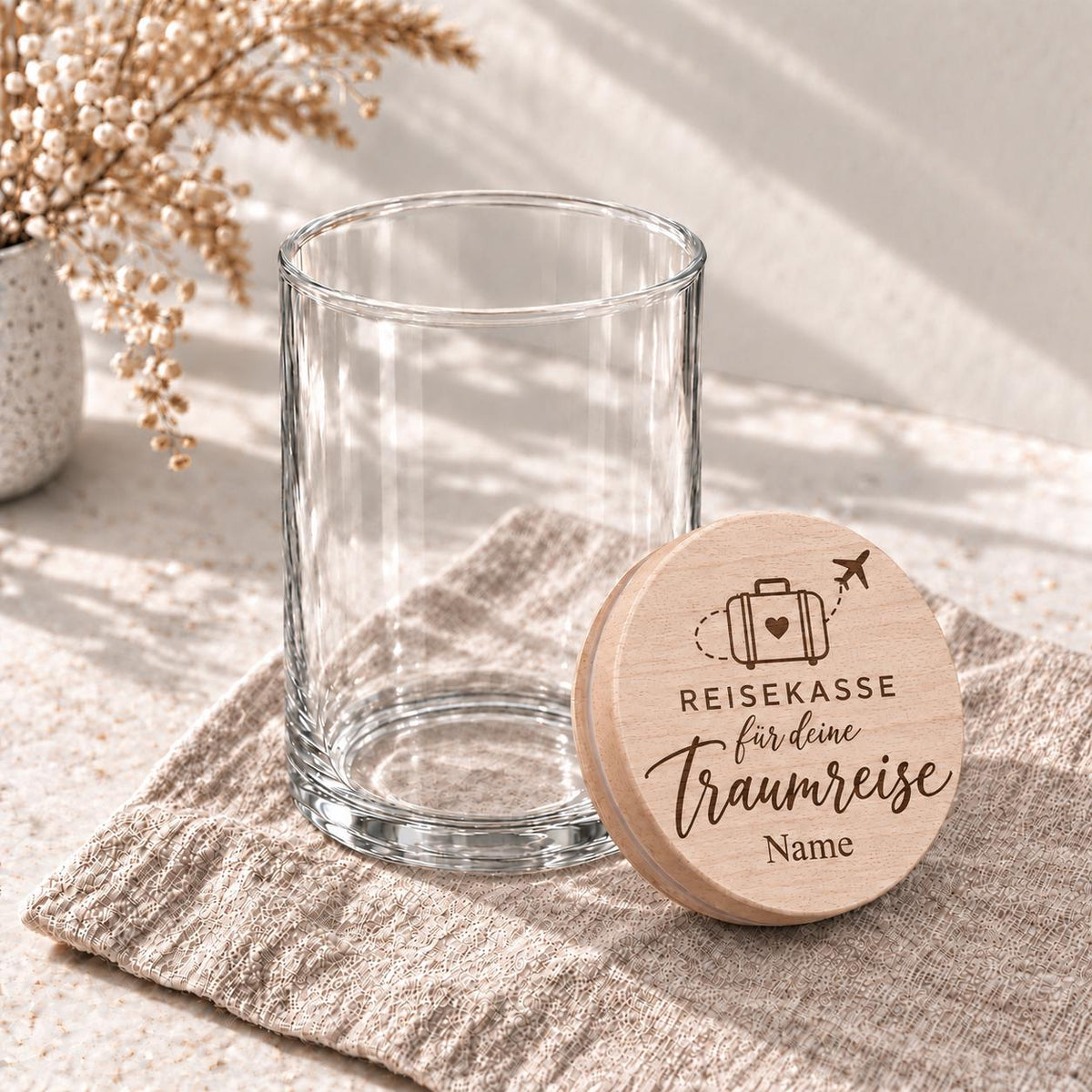 Reisekasse im Glas „Für deine Traumreise“