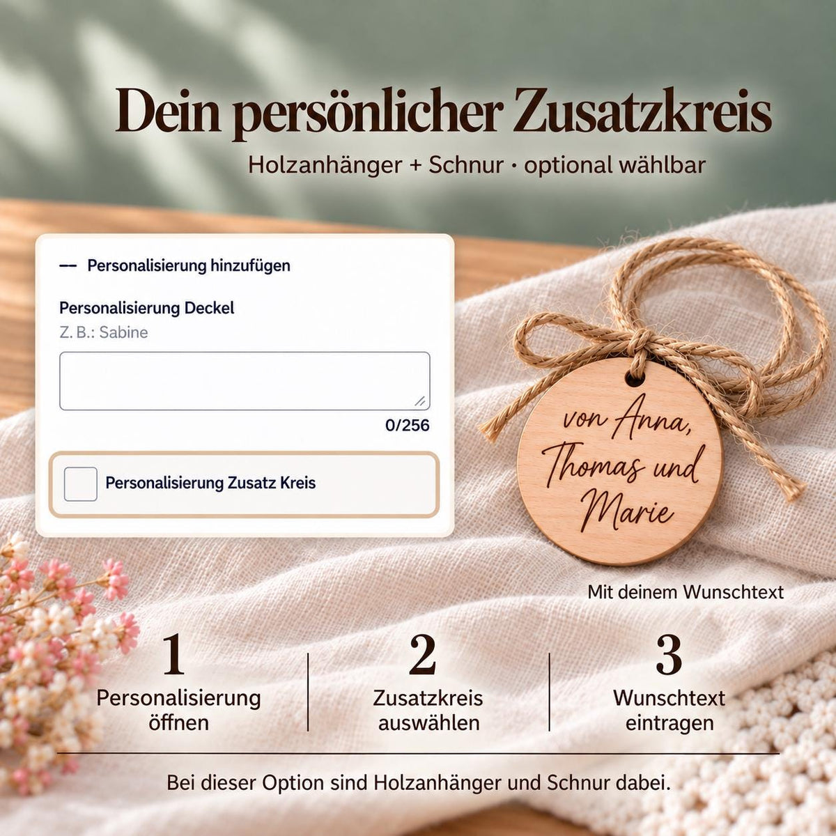 Vorratsglas zur Rente „Mehr Küsschen“